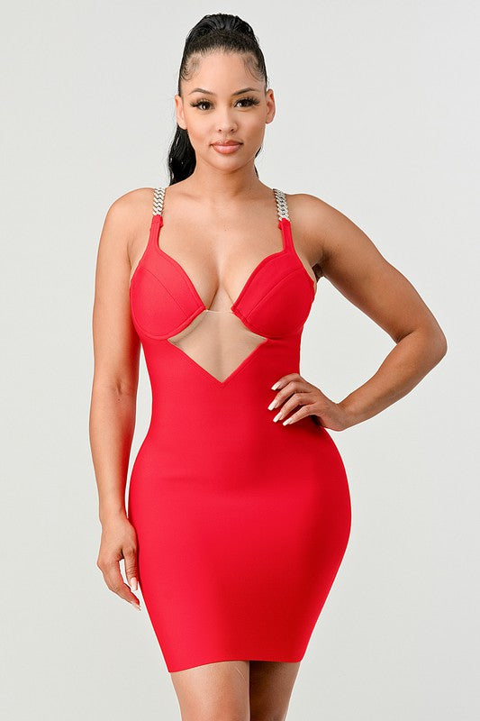 Lee's Athina Sexy Bodycon Bandage Party Mini Dress