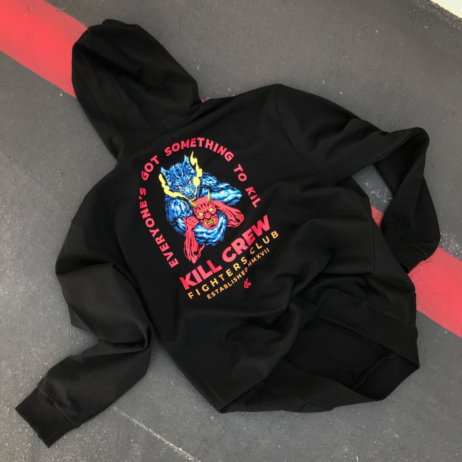 INNER DEMONS HOODIE - BLACK