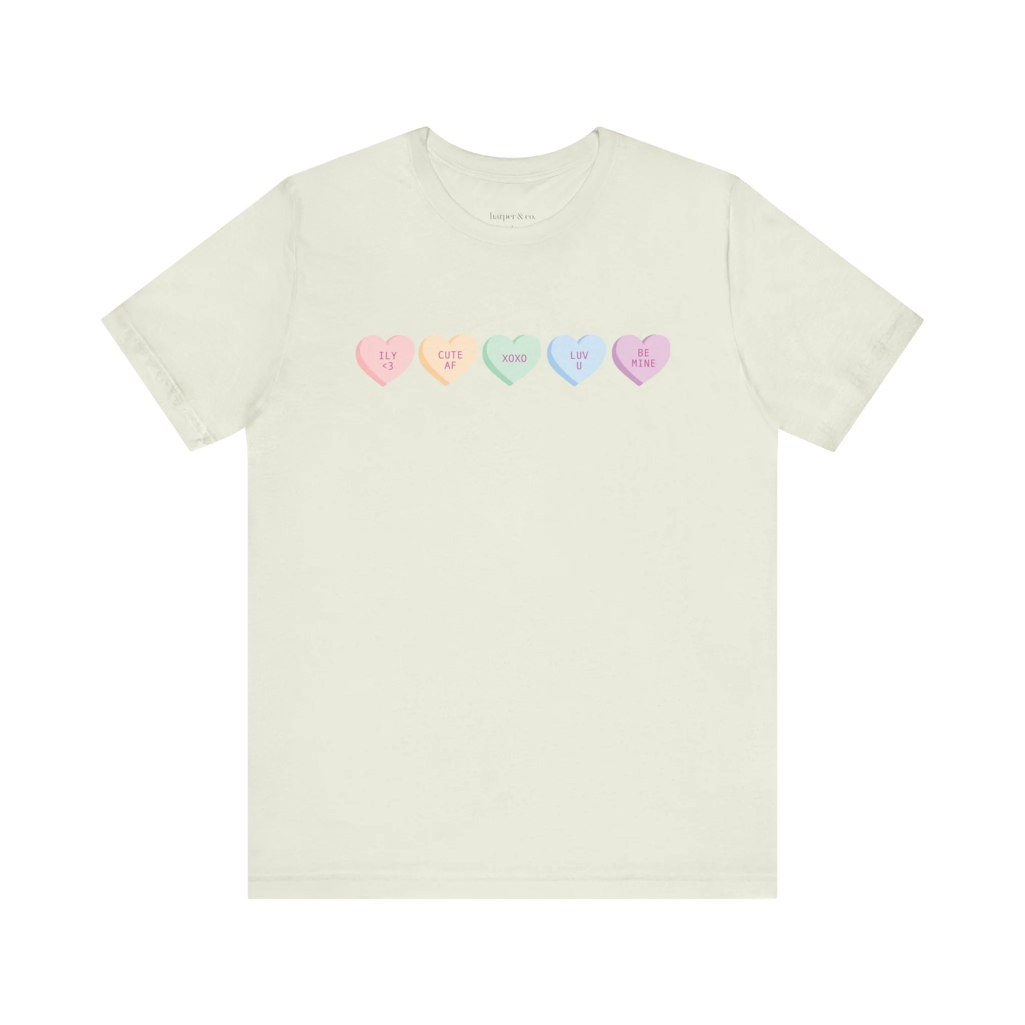 Convo Hearts Unisex Jersey Short Sleeve Tee