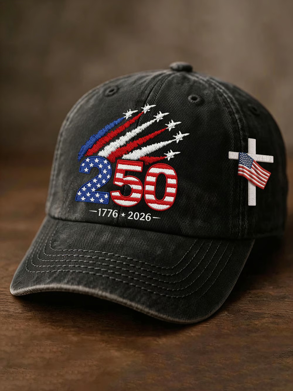 Unisex 250Th Anniversary Founding Celebration Printed Baseball Hat For Independence Day In The United States