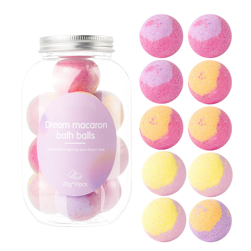 10-Piece Macaron Bath Bomb Set