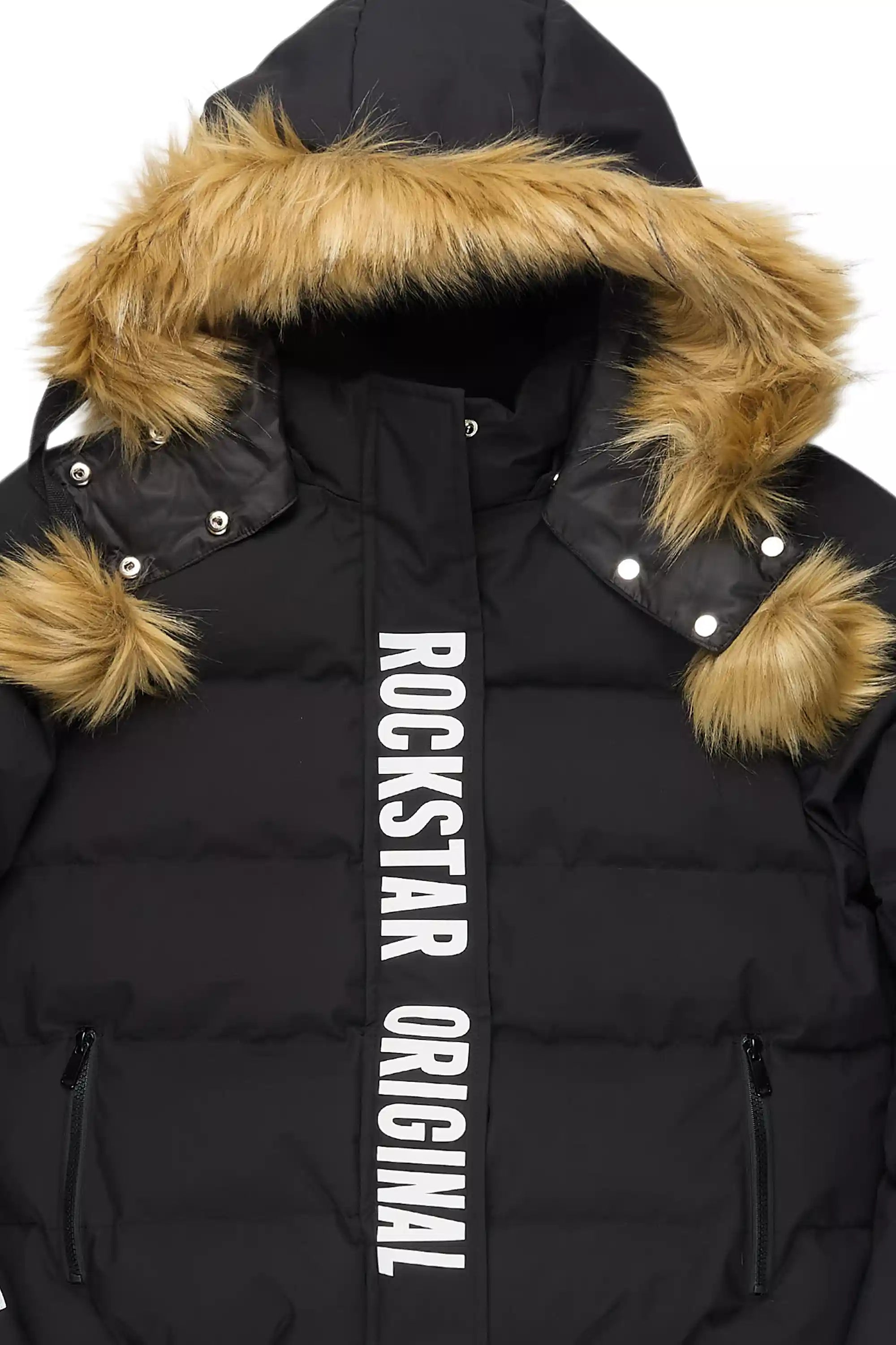 Keoni Black Puffer Jacket