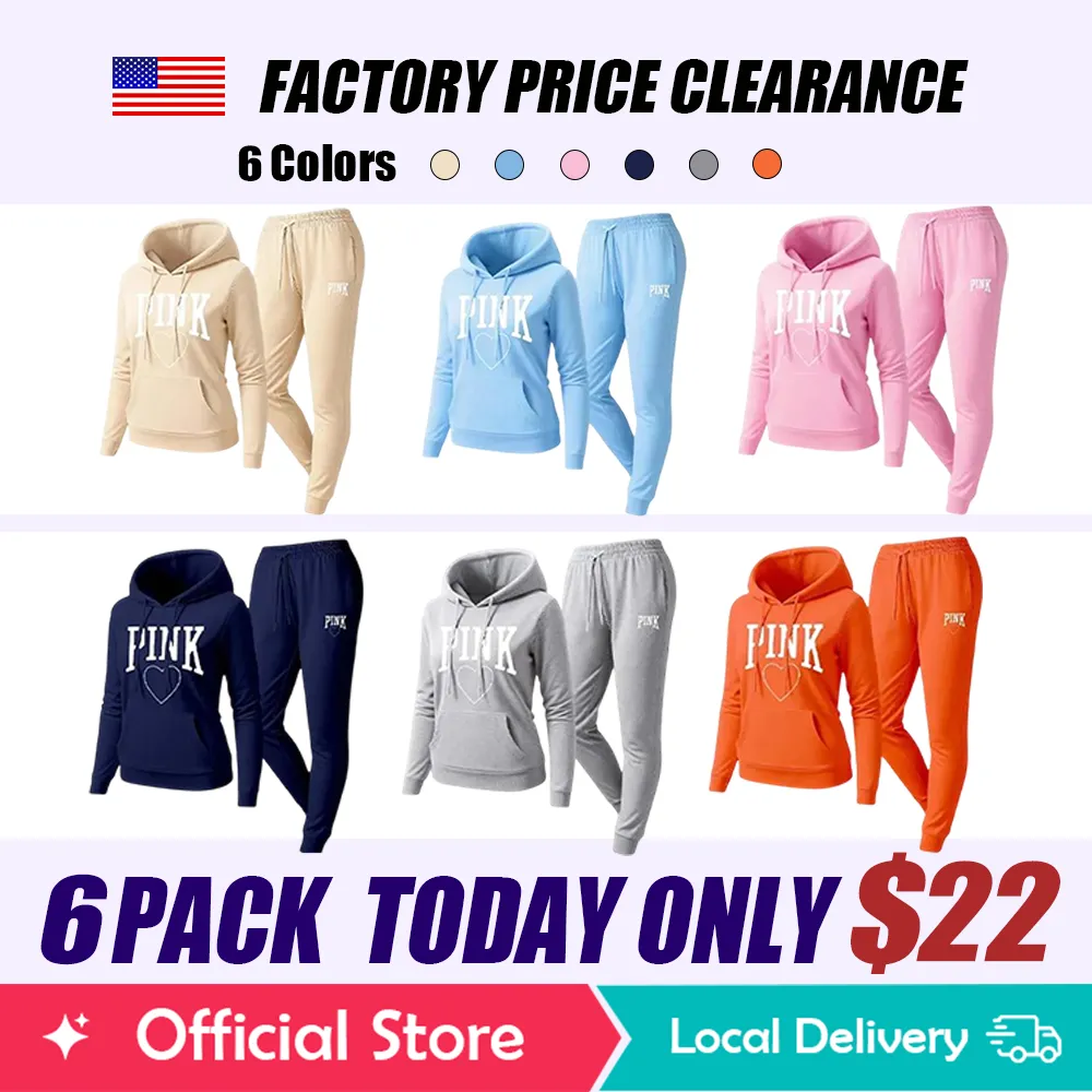 Women's Printed Hoodie & Drawstring Sweatpants