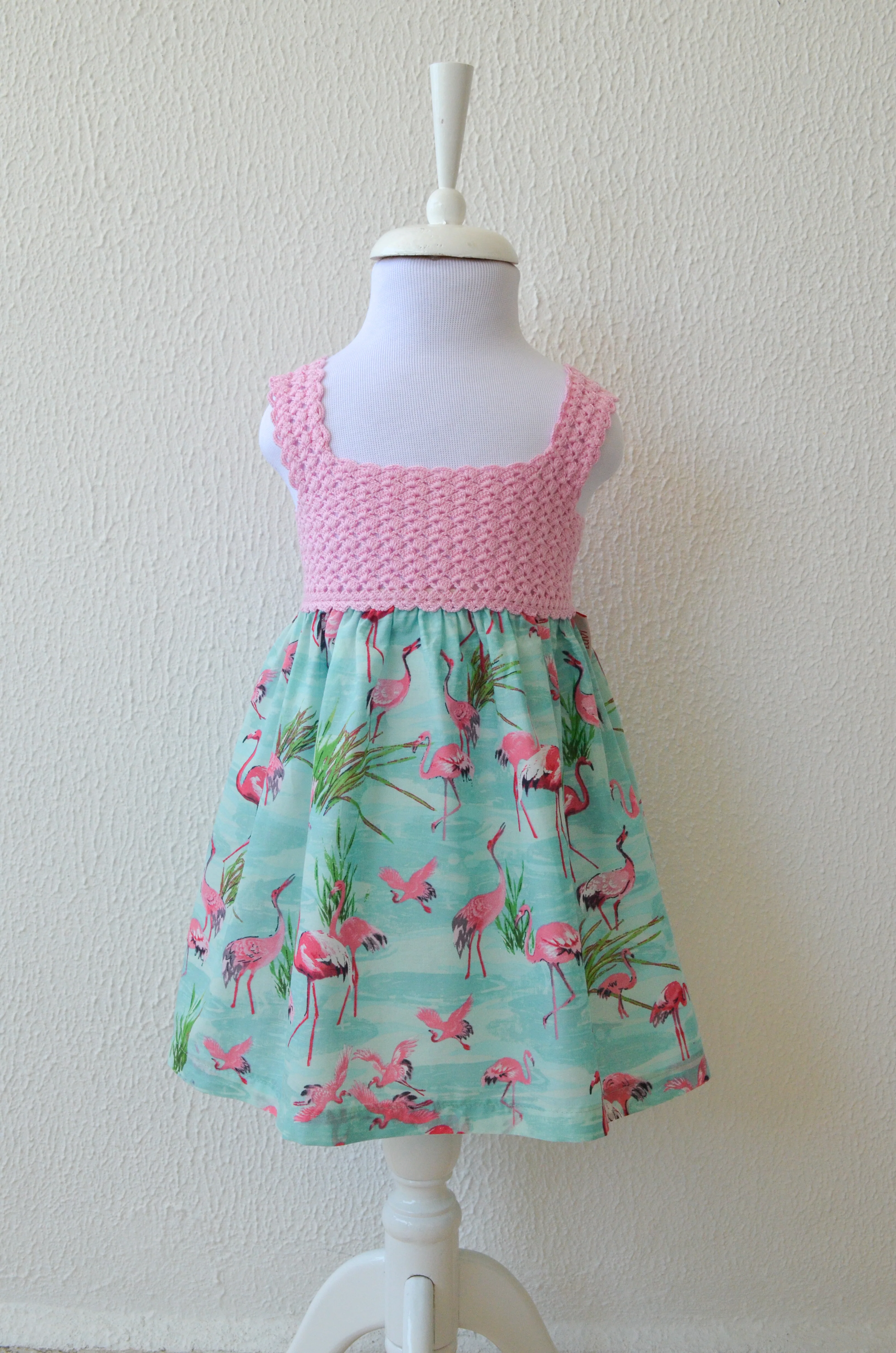 Candy Pink Flamingo Dress