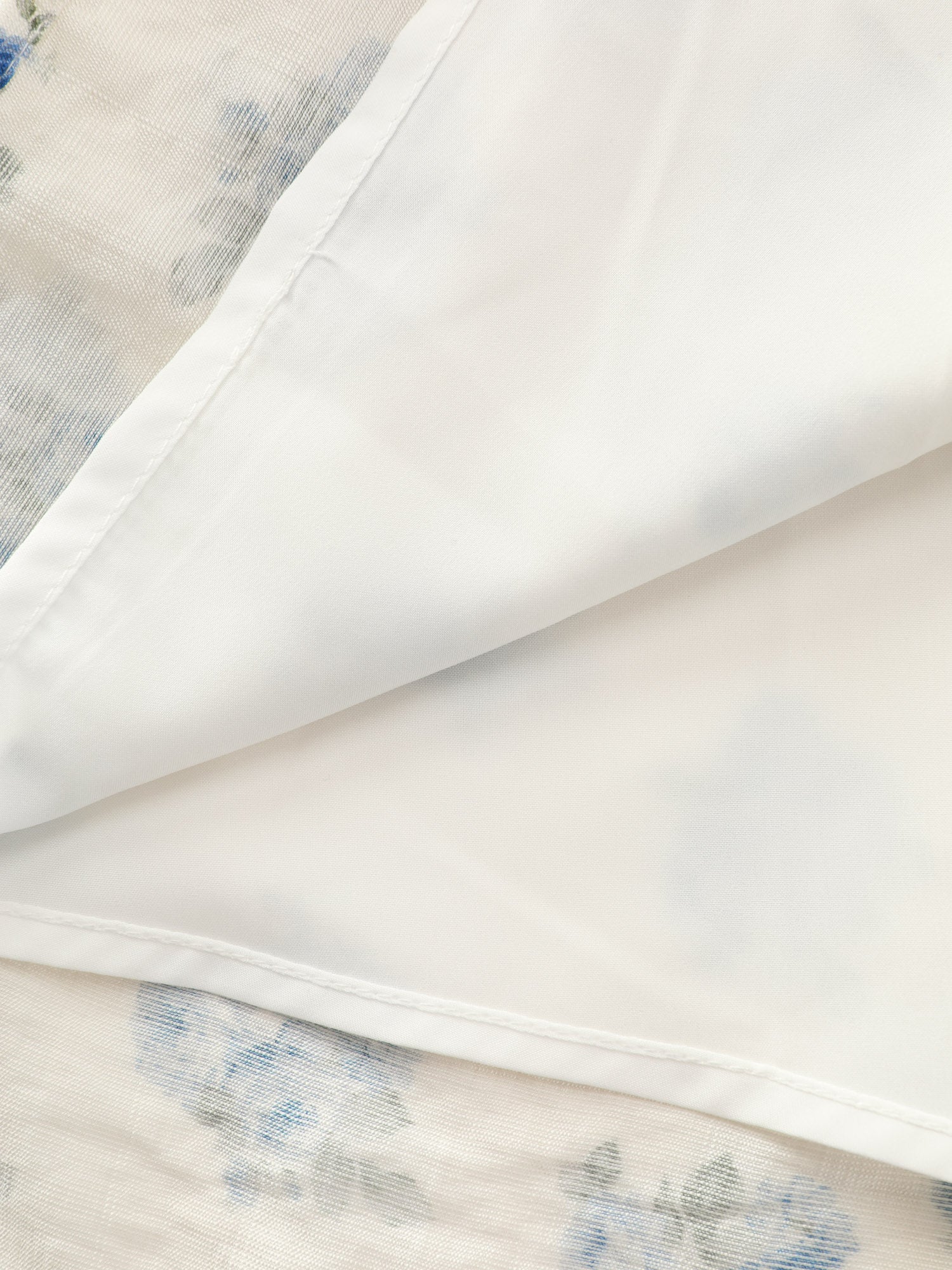 Floral Print Shirred Bodice Sleeve-Tie Maxi Dress