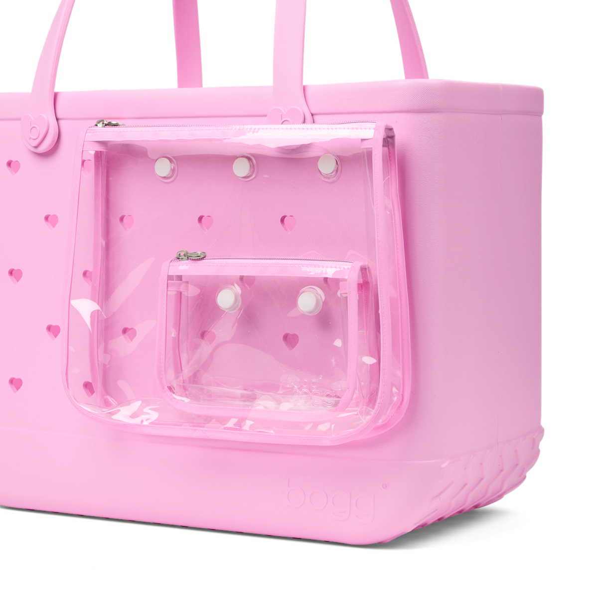 Original Bogg Bag - Cut Out Heart Pink Taffy