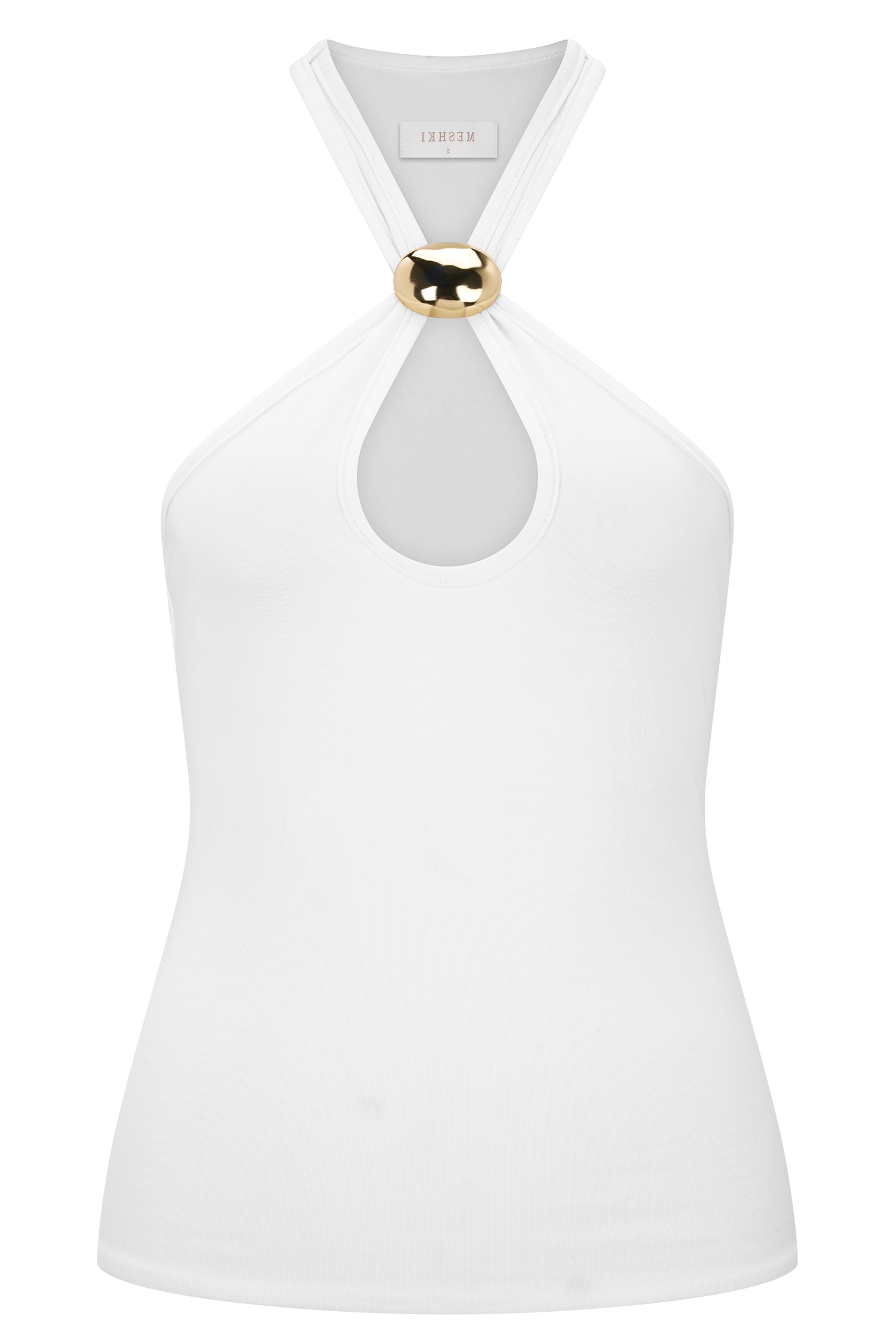 Ivory Modal Tank Top With Hardware