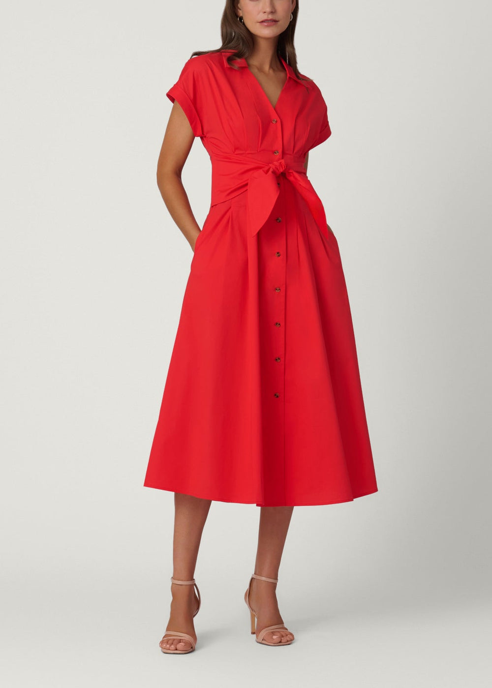 Beatrice Dress in Tomato