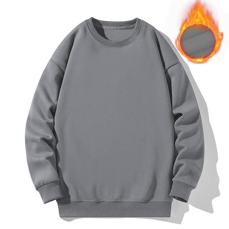 Unisex Thick Crewneck Sweatshirt – Soft Cotton Blend Pullover