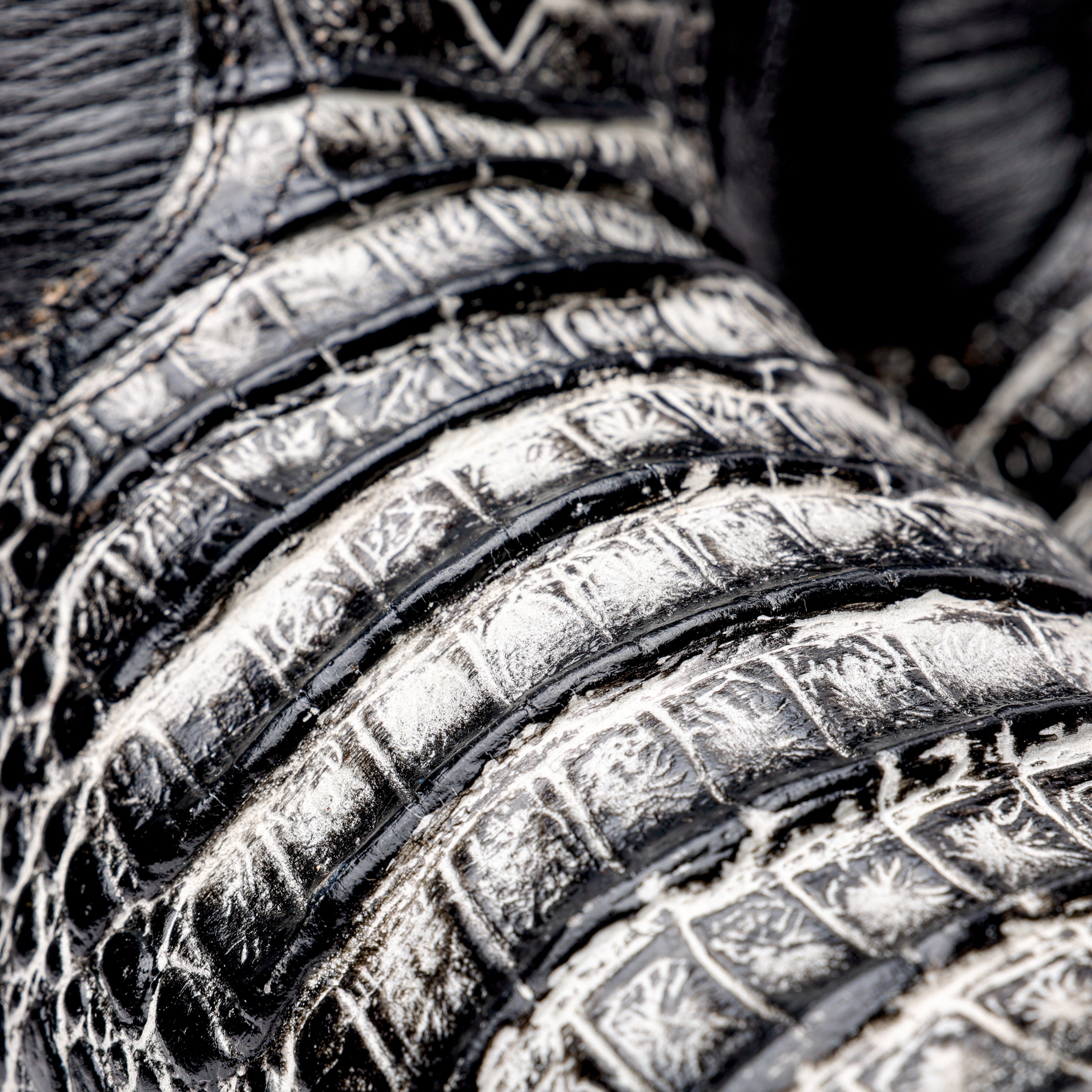 Desert Caiman Belly Leather Boots With 3D Lightweight Sole - Composite Toe