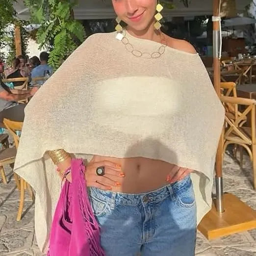 Asymmetric Knit Poncho (Just $3 Each!)