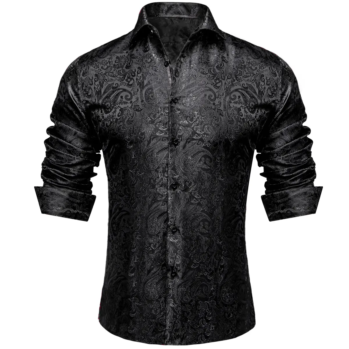 Men's Paisley Dress Shirt Long Sleeve