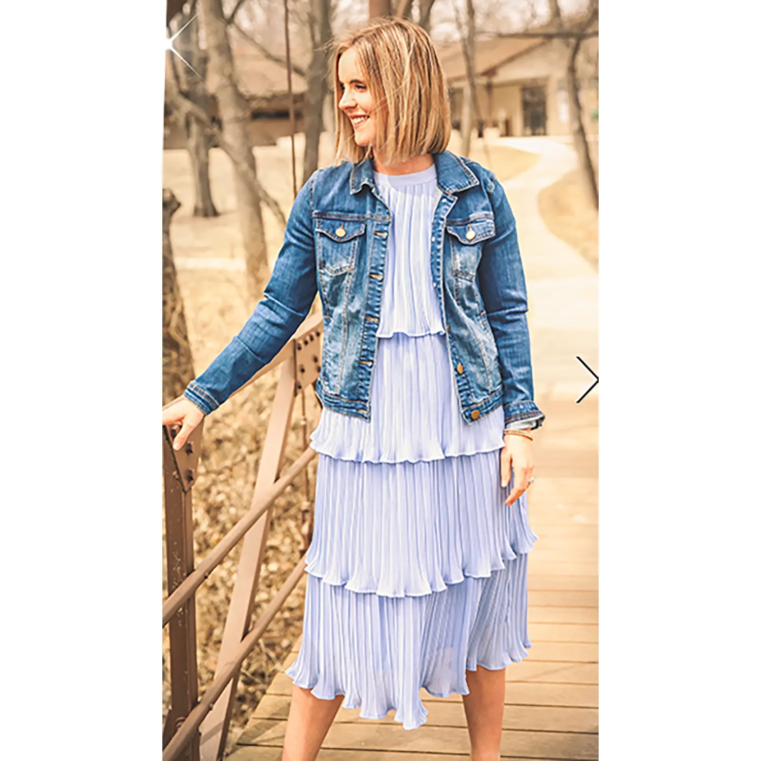 Women's Halter Neck Tiered Ruffle Chiffon Midi Dress