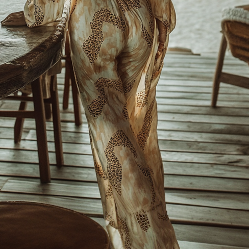 Ladies Backless Casual Jumpsuit 716a