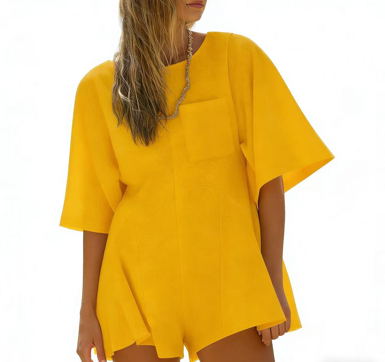 Women's Casual Short Sleeve Romper