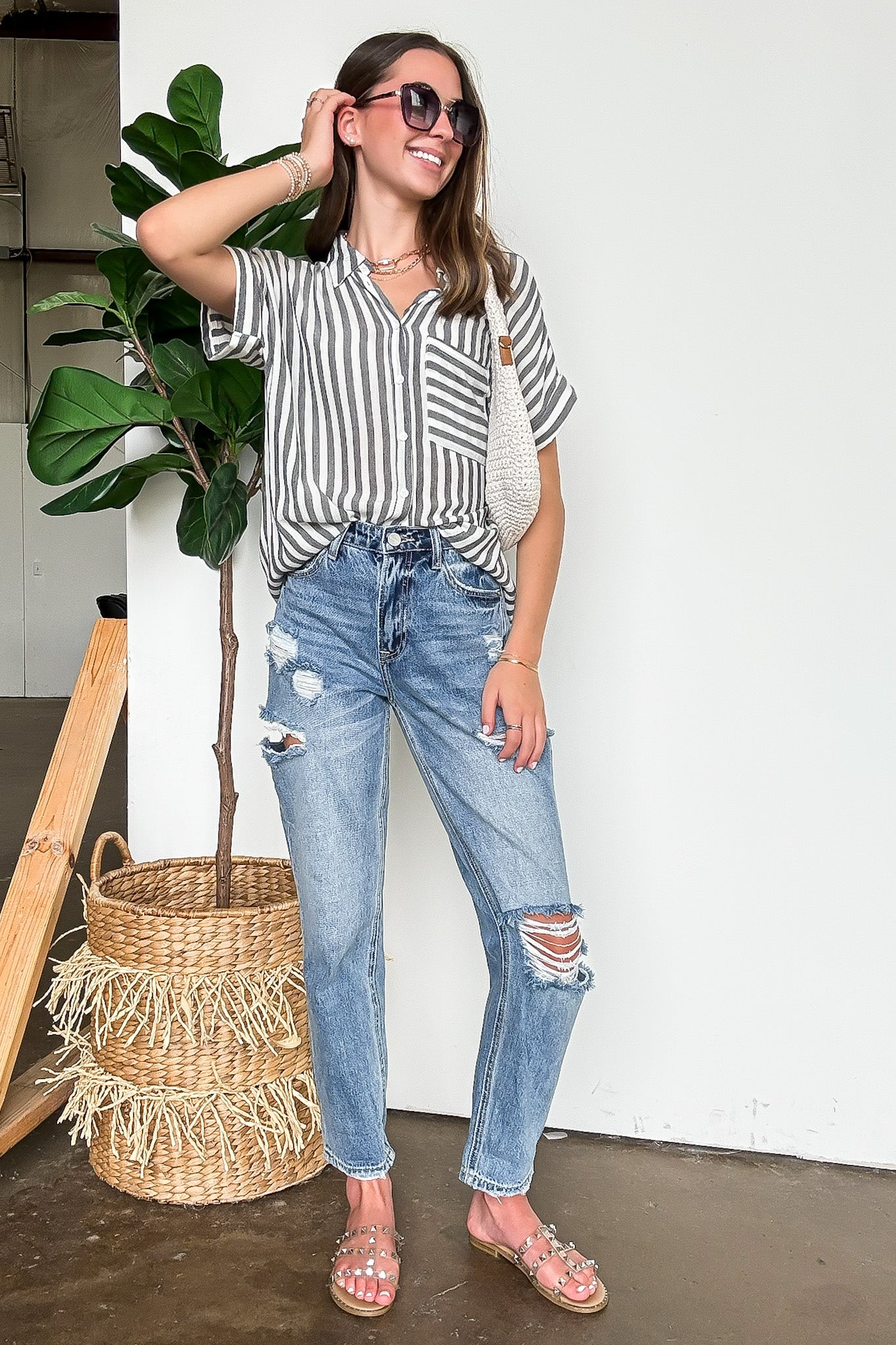 Striped Short Sleeve Shirt