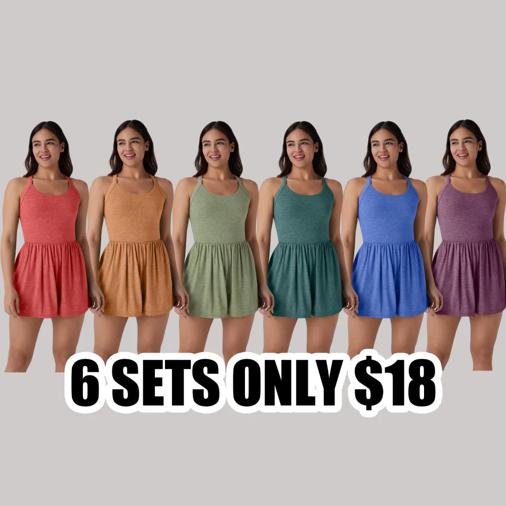 Women’s Backless Twisted Romper – 2-in-1 Resort Fit with Side Pockets | Easy Peezy Edition