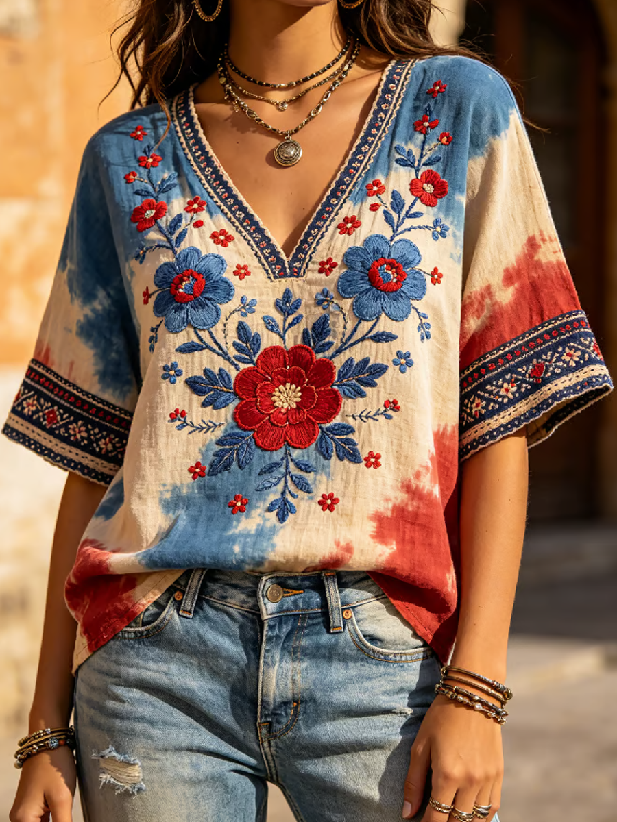 Women's Casual 250th Anniversary Floral Print Dress