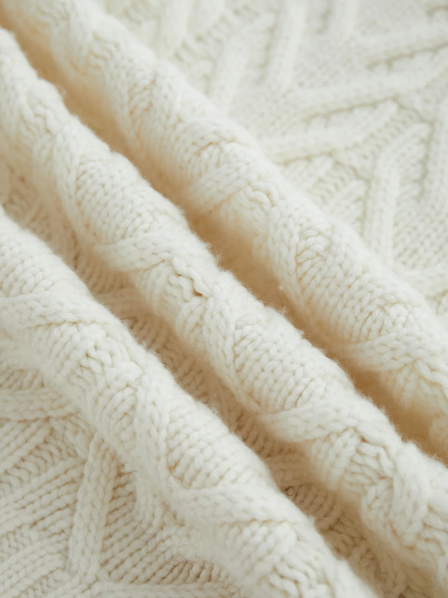 100% Wool Lapel Long Sleeve Knit Cardigan