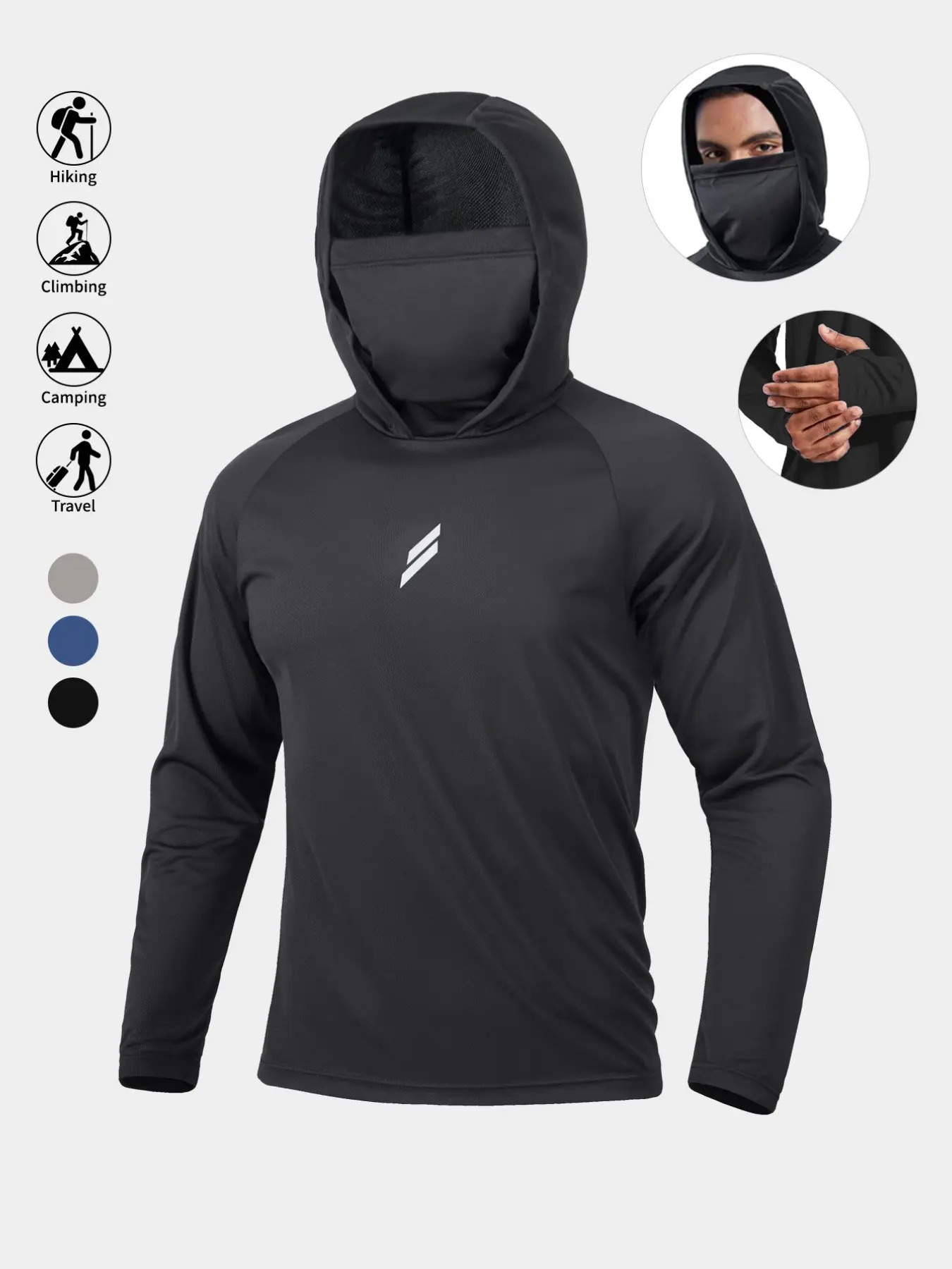 Men's UPF 50+ Sun Protection Hoodie
