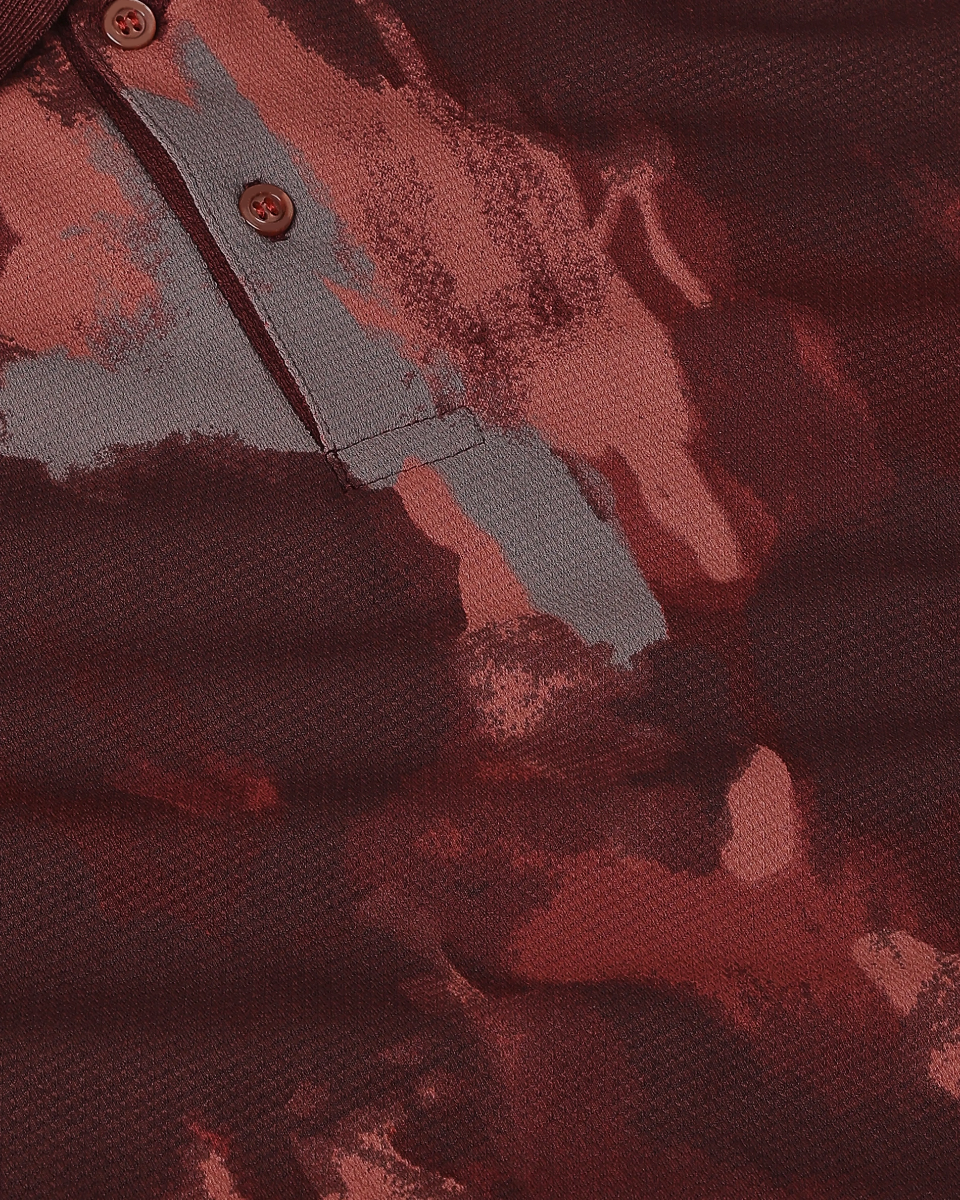 Retro nostalgia Abstract Rust Polo Shirt
