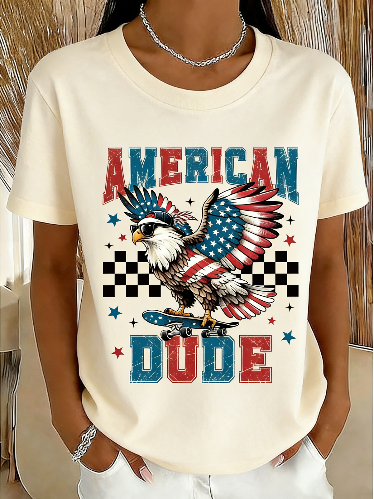 Text Letters Cotton Regular Fit Casual T-Shirt