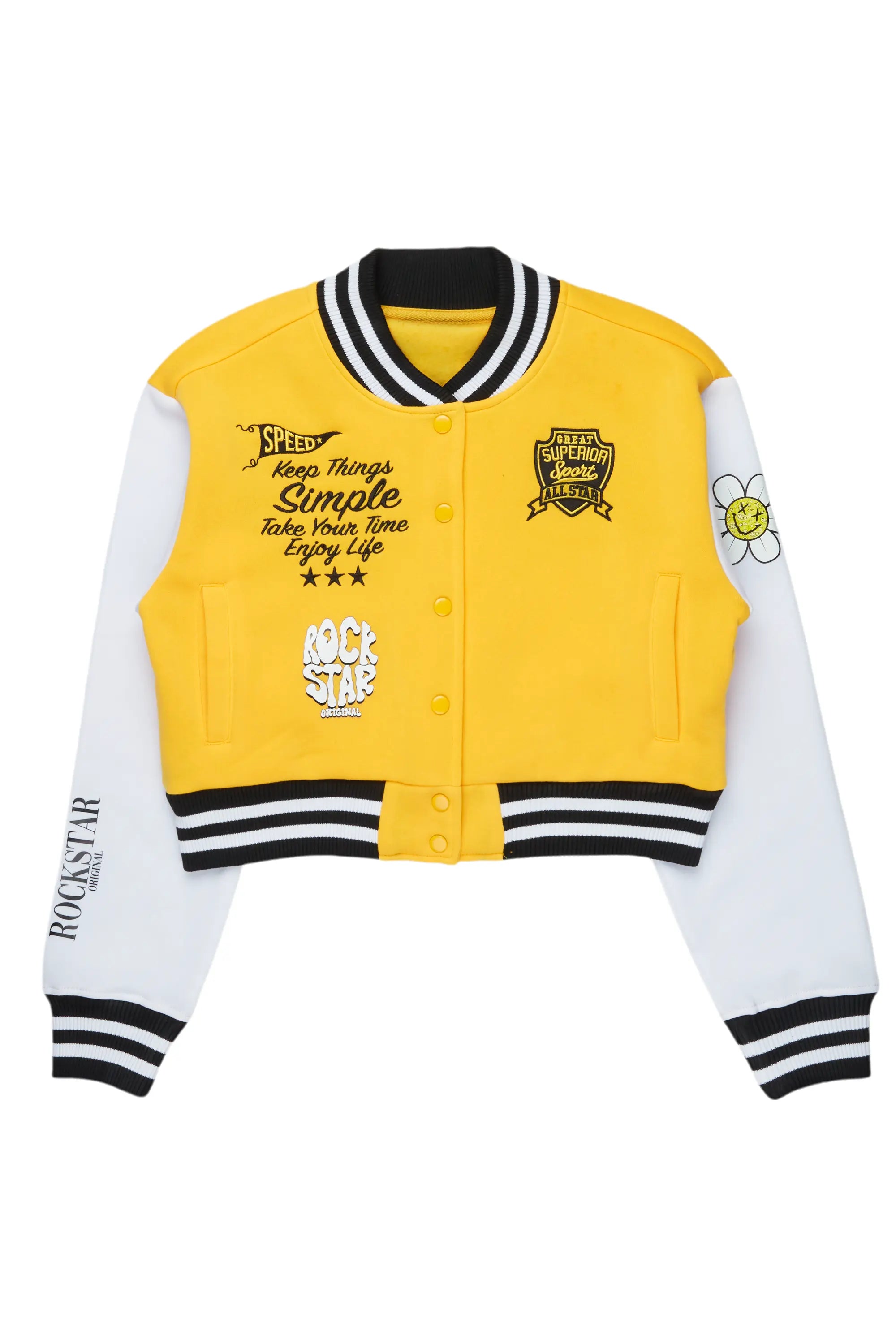 Krizia Gold Varsity Jacket