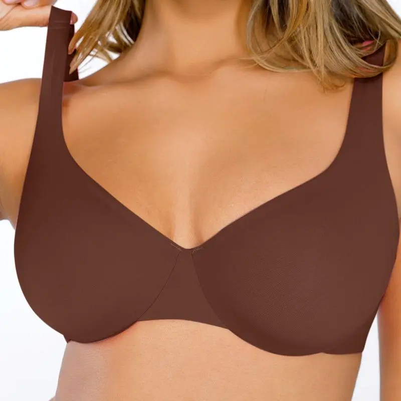 Underwire Adjustable Deep V-neck Bra