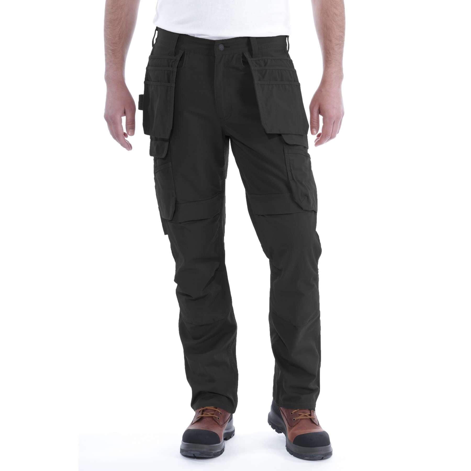 CHT Steel Relaxed Fit Double Front Multi-Pocket Cargo Trousers 103337 Brown