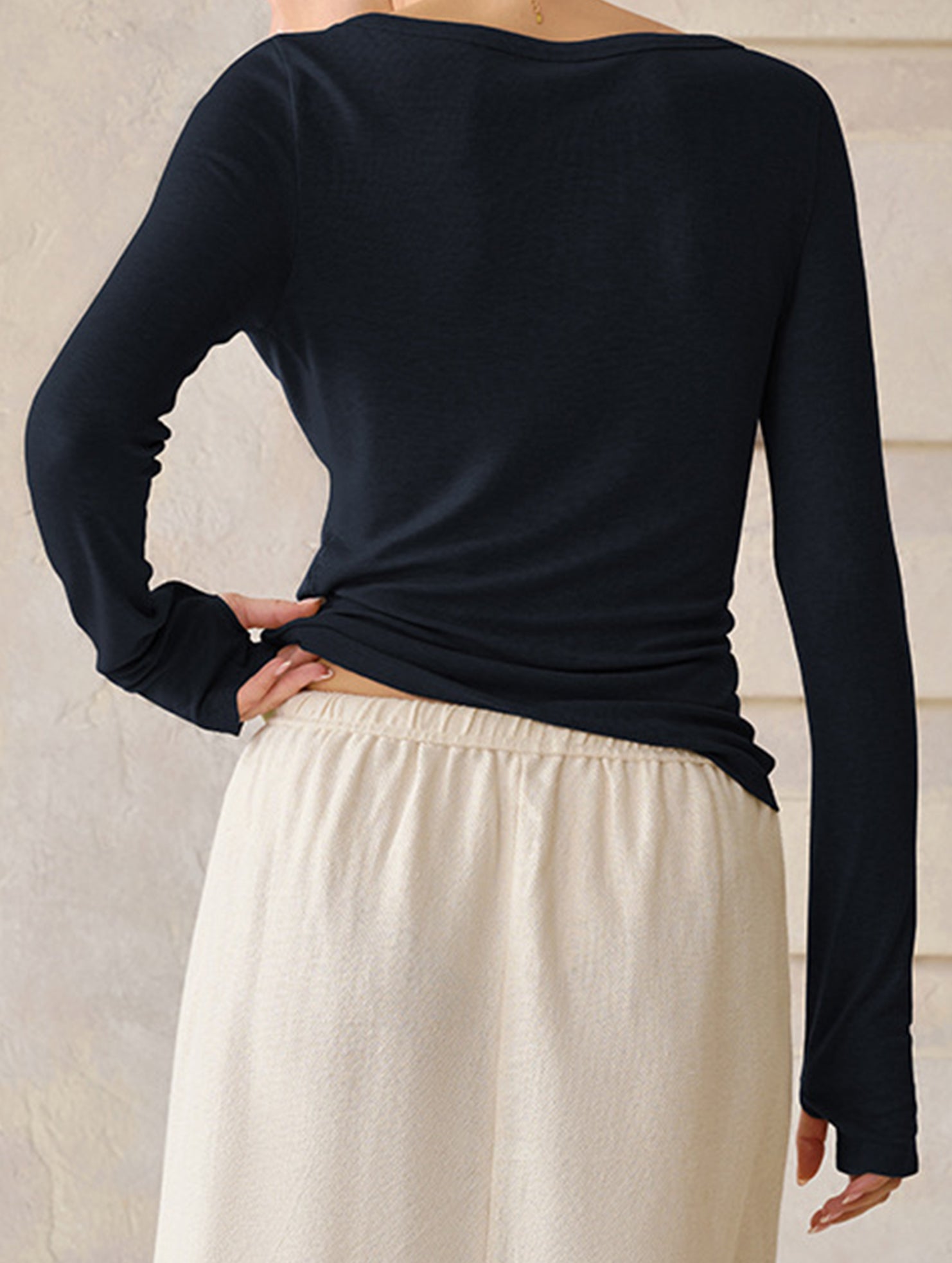 Tencel Wool Slim Fit Short Base Layer Top_CWTTL01219