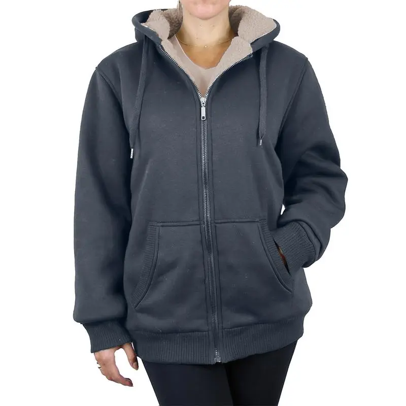 Women's Regular Fit Heavyweight Sherpa Fleece Lined Hoodies