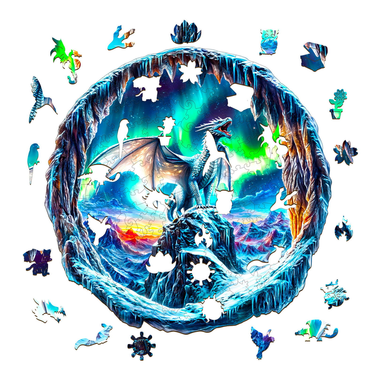 3D Aurora Dragon Wooden Jigsaw Puzzle