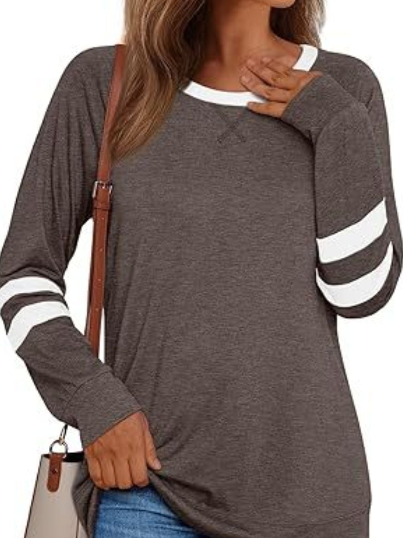 Casual Striped Round Neck T-Shirt