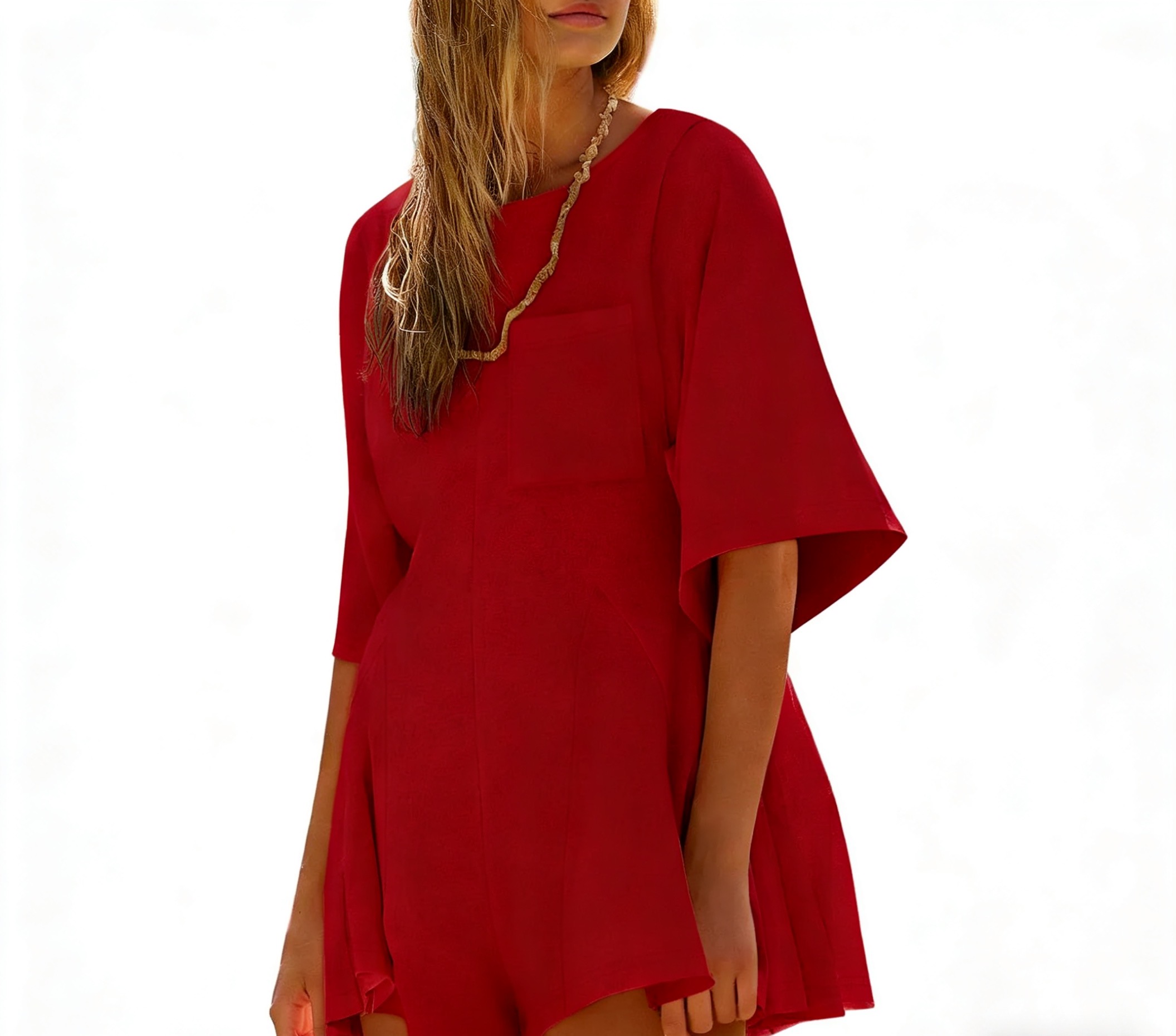 Women's Casual Short Sleeve Romper