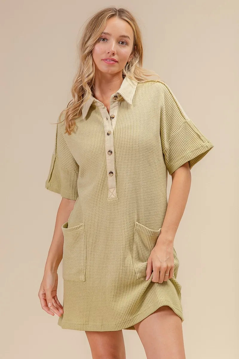 Mineral Washed Knit Dress