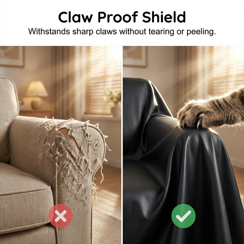 Faux Leather Non-Slip Sofa Cover