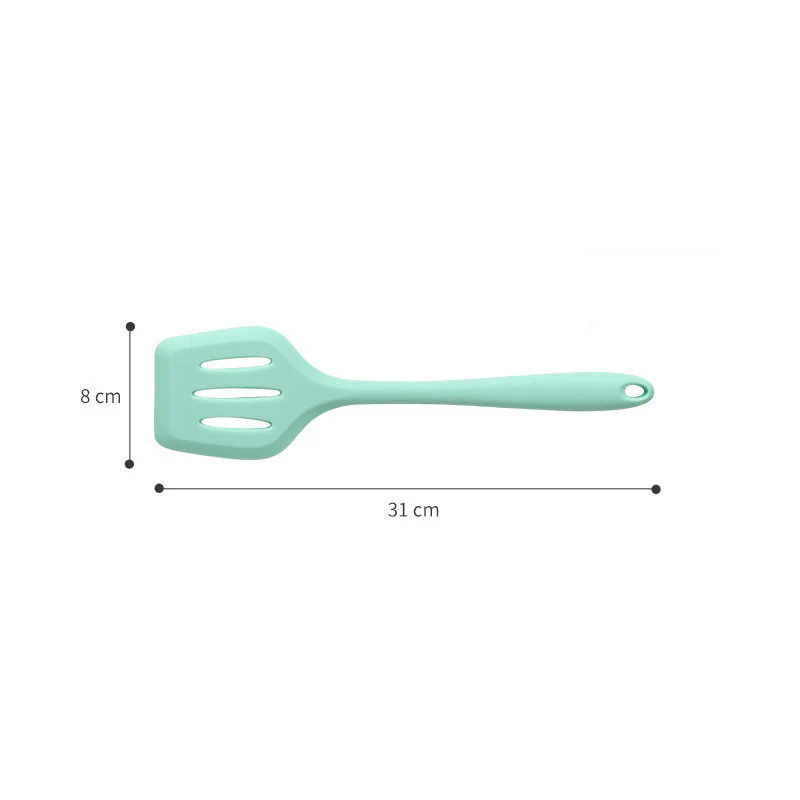 Green-Pink Silicone Kitchen Utensil Set