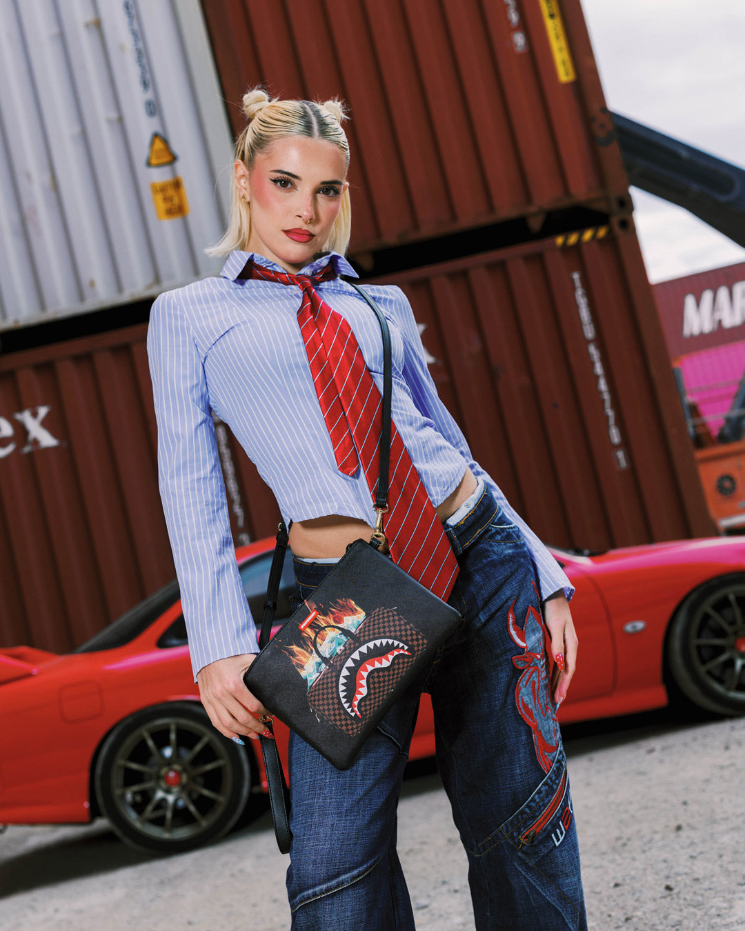 MONEY BAG DOUBLE TAKE CROSSOVER CLUTCH