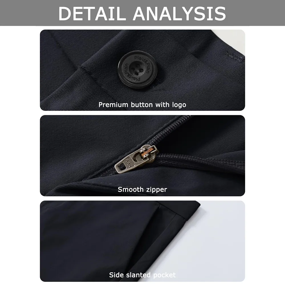 Men's Slim Fit Wrinkle Free Dress Pants