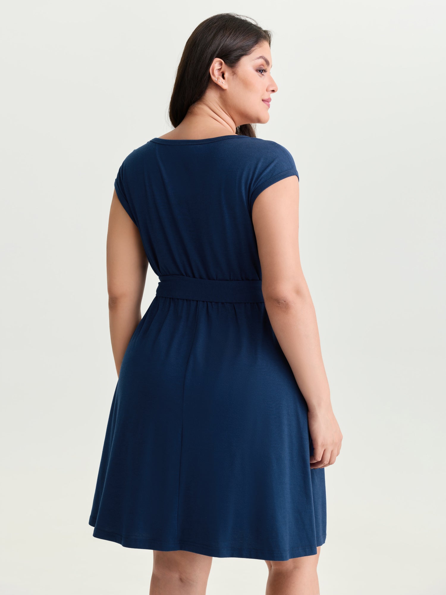 Supersoft Colorful Striped Print Mini Dress