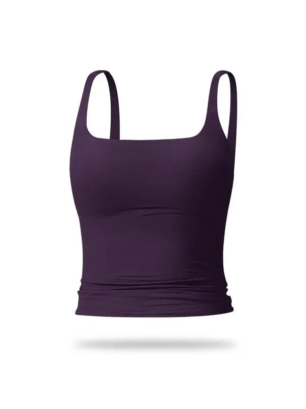 Women's Solid Color Sports Tank Top