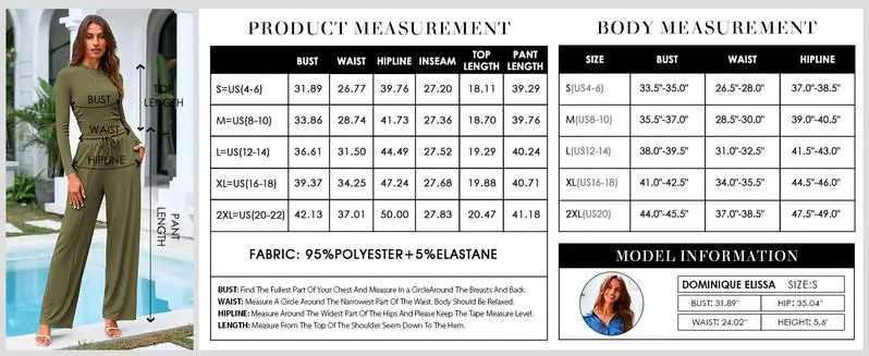 ✨2-Piece Ribbed Knit Long Sleeve Crop Top Wide Leg Pants Lounge Set🔥