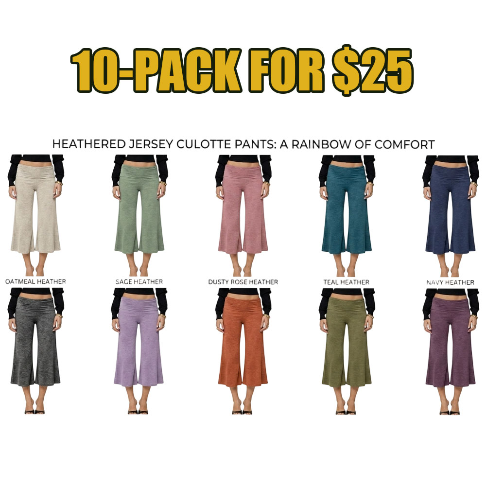 Women’s Casual Wide-Leg Culottes – Fold-Over Waist Cropped Pants, Minimalist Chic Design for Work & Weekend