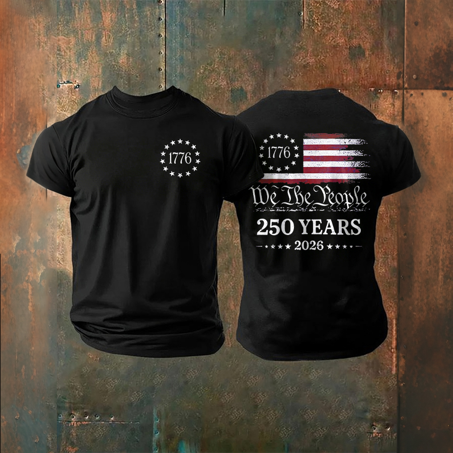 Men'S Round Neck Printed T-Shirt