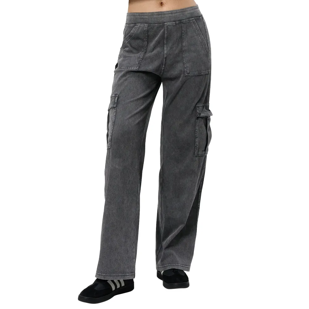 Women's High Waist Leopard Cargo Pants