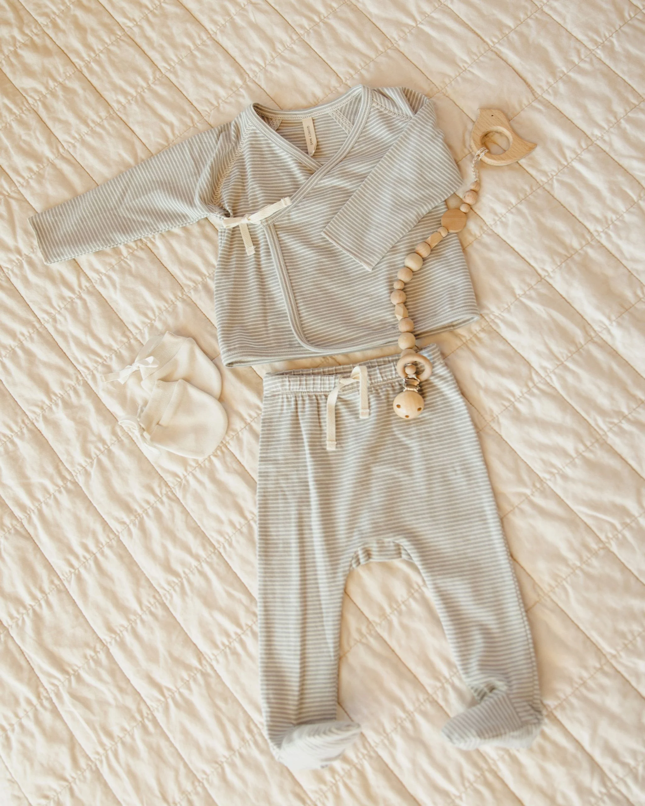 Wrap Top + Footed Pant Set || Scatter