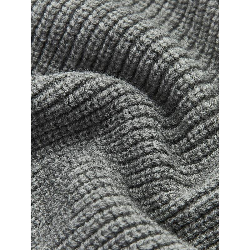 ❤️Valentine’s Day Special❤️Cable Knit Sweater with Denim Collar Detail (Relaxed Fit)