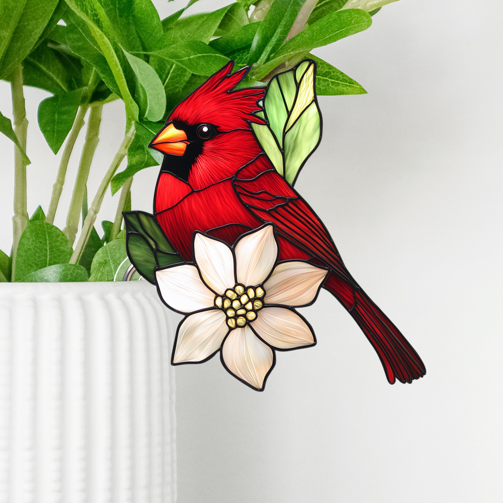 Stained Glass Kingfisher Suncatcher Decoration