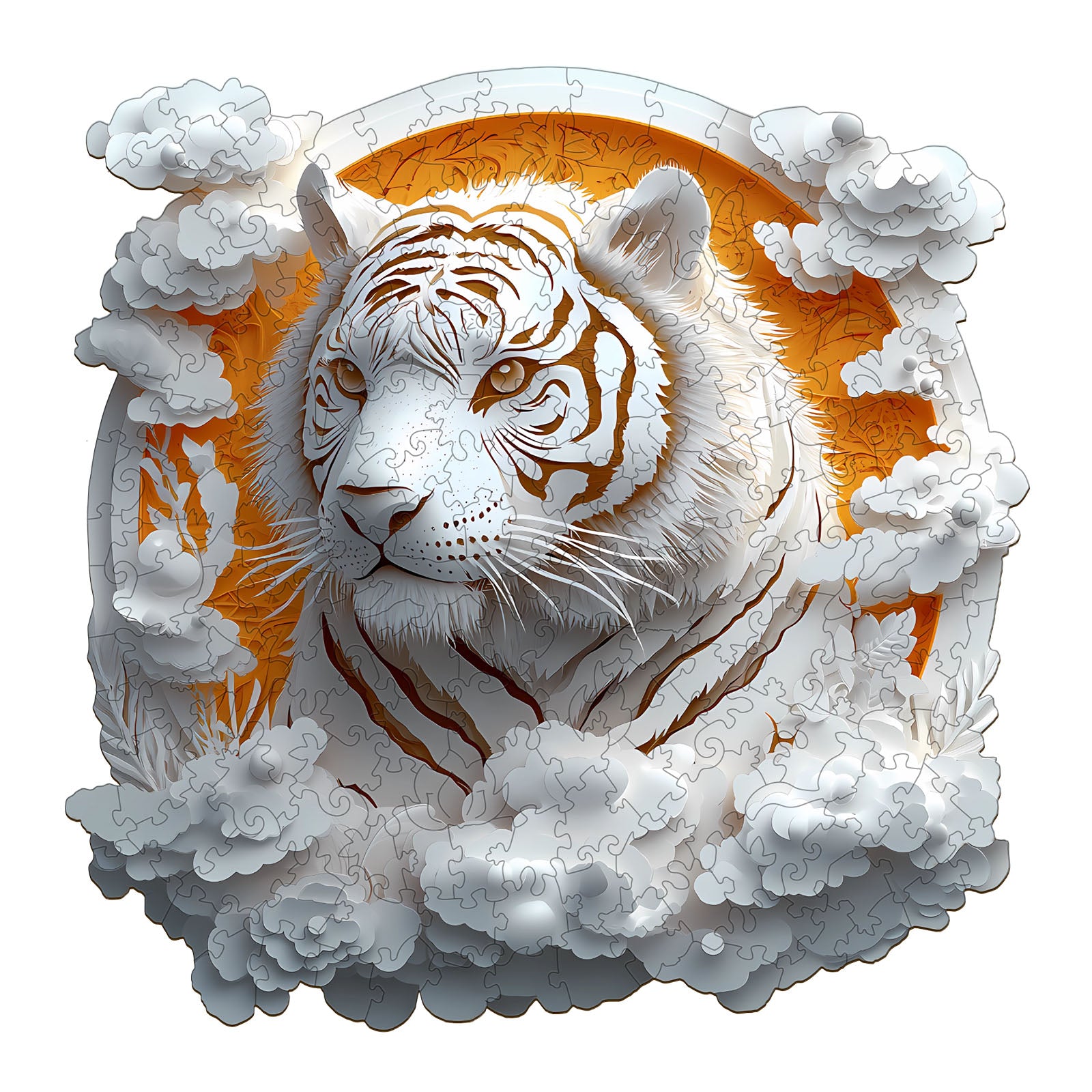 Paper Tiger Wooden Jigsaw Puzzle