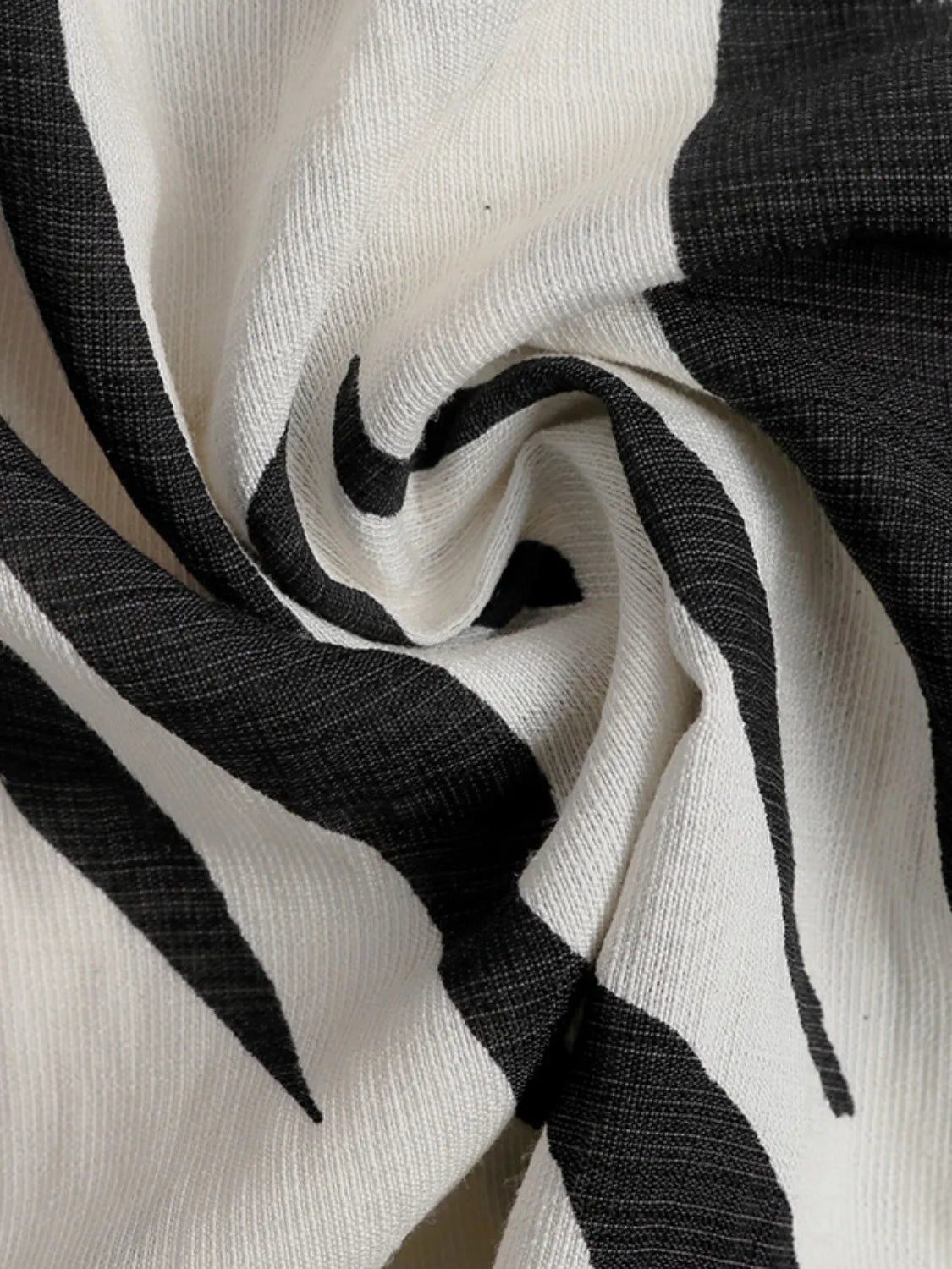 Printed Notched Sleeveless Midi Dress